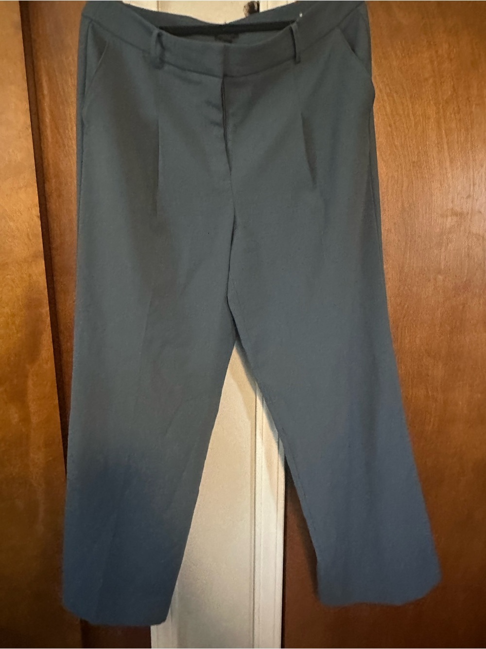 Ann Taylor Wide Leg Pants in Slate Teal